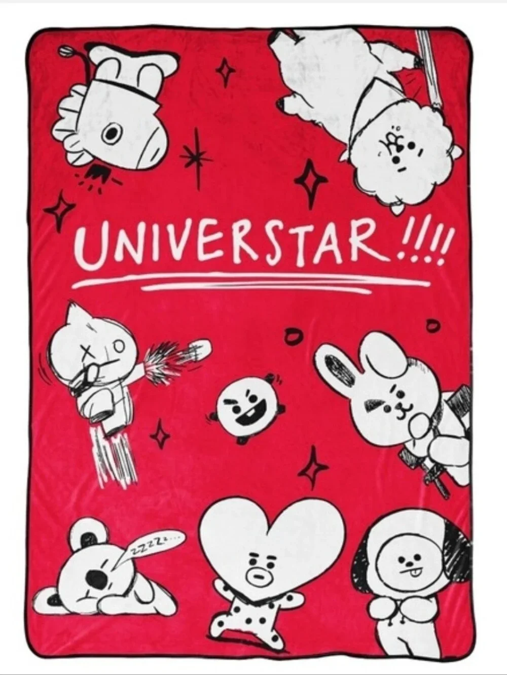 NWT Korean Boy Band BTS - BT21 Blanket, 62